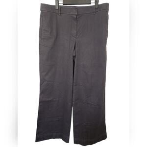 New Ann Taylor Wide Leg Twill Chino Pants 12